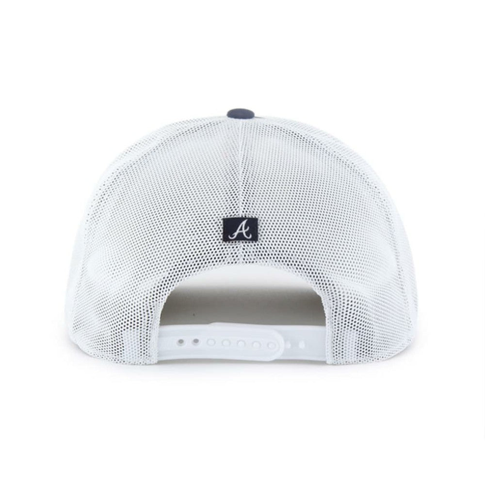 Atlanta Braves Scratch Adjustable Trucker Hat Navy/White