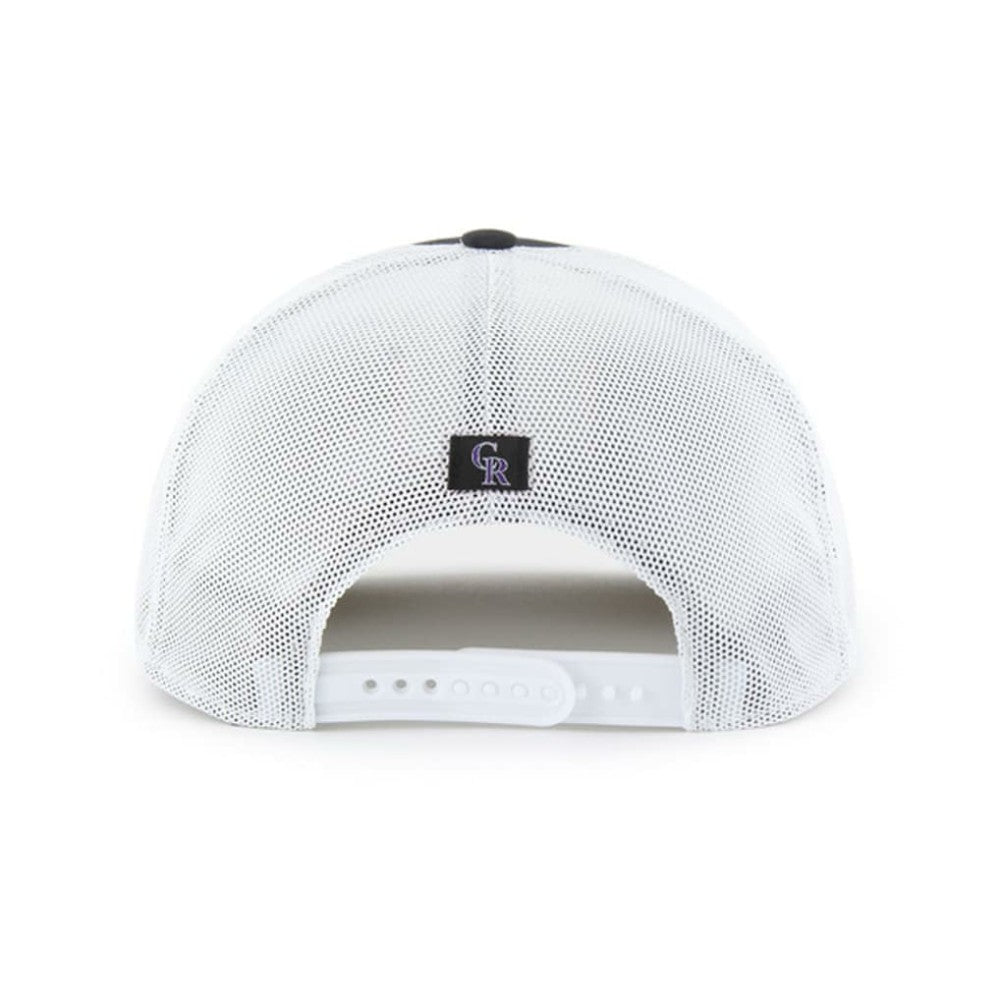 Colorado Rockies Scratch Adjustable Trucker Hat Black/White