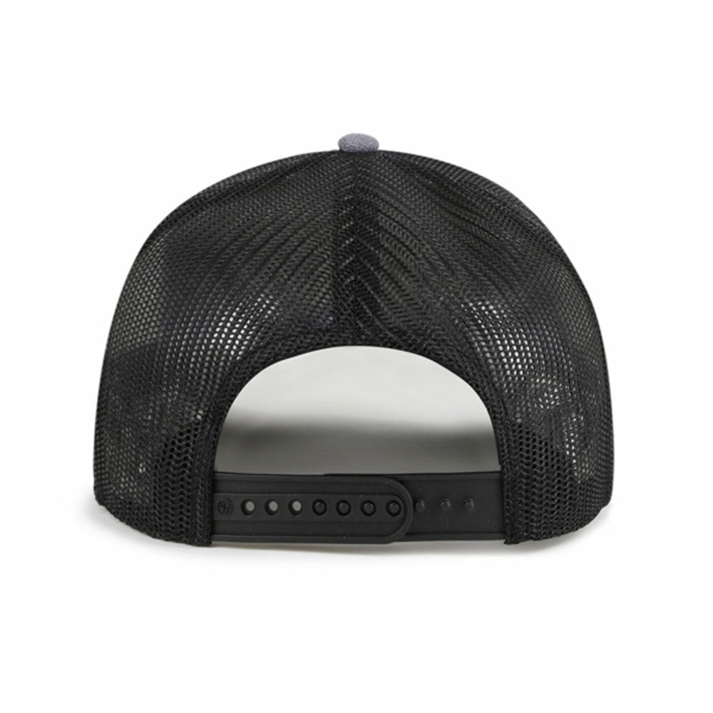 Los Angeles Angels Carbon Rope Trucker Adjustable Hat Charcoal