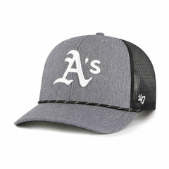 Athletics Carbon Rope Trucker Adjustable Hat Charcoal