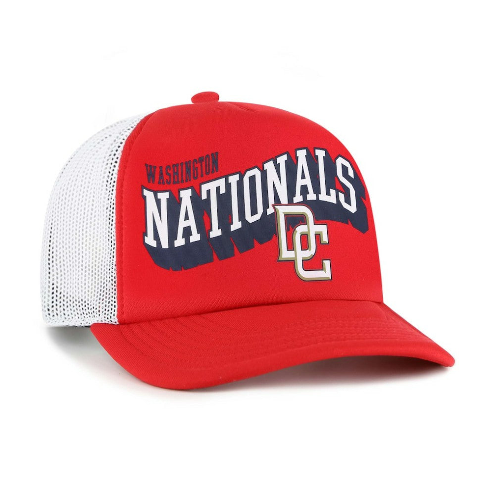 Washington Nationals Meander Foam Trucker Snapback Hat Red