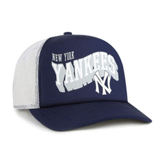New York Yankees Meander Foam Trucker Snapback Hat Navy