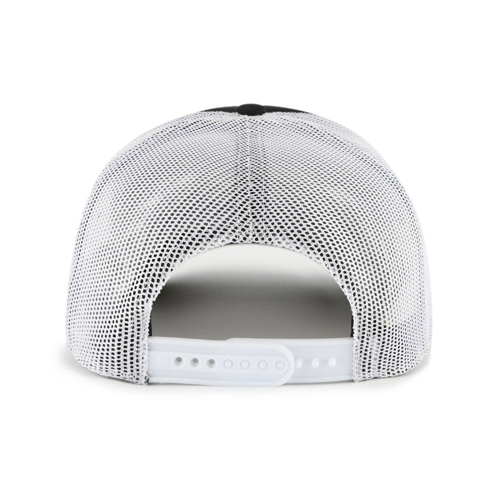 Miami Marlins Meander Foam Trucker Snapback Hat Black