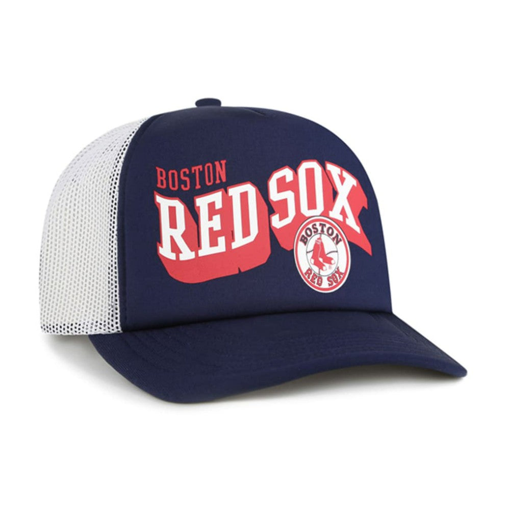 Boston Red Sox Meander Foam Trucker Snapback Hat Navy
