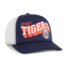 Detroit Tigers Meander Foam Trucker Snapback Hat Navy