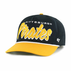 Pittsburgh Pirates Dropshadow Rope Hitch Adjustable Hat Black