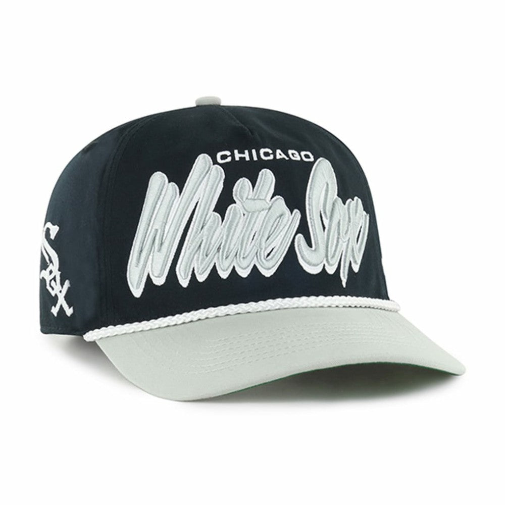 Chicago White Sox Dropshadow Rope Hitch Adjustable Hat Black