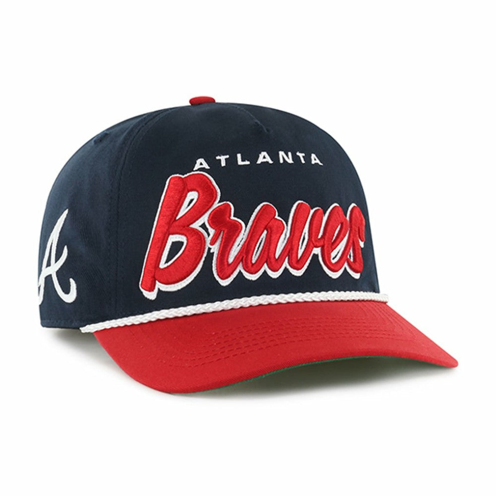 Atlanta Braves Dropshadow Rope Hitch Adjustable Hat Navy