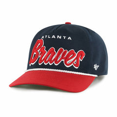 Atlanta Braves Dropshadow Rope Hitch Adjustable Hat Navy