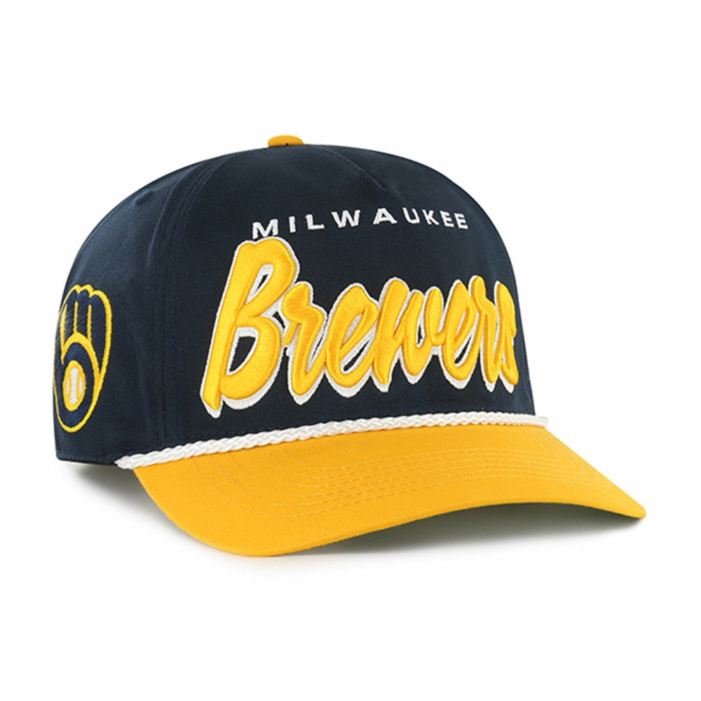 Milwaukee Brewers Dropshadow Rope Hitch Adjustable Hat Navy