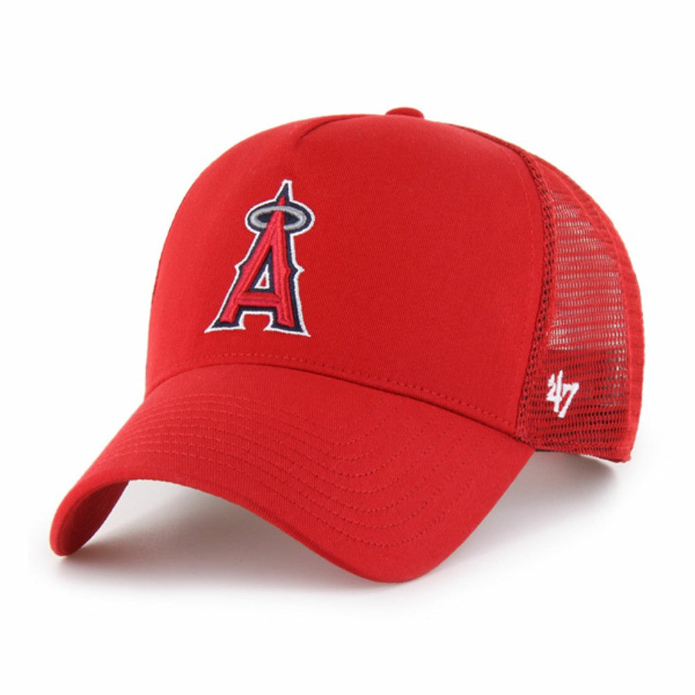 Los Angeles Angels Ballpark Offside Adjustable Trucker Hat Red