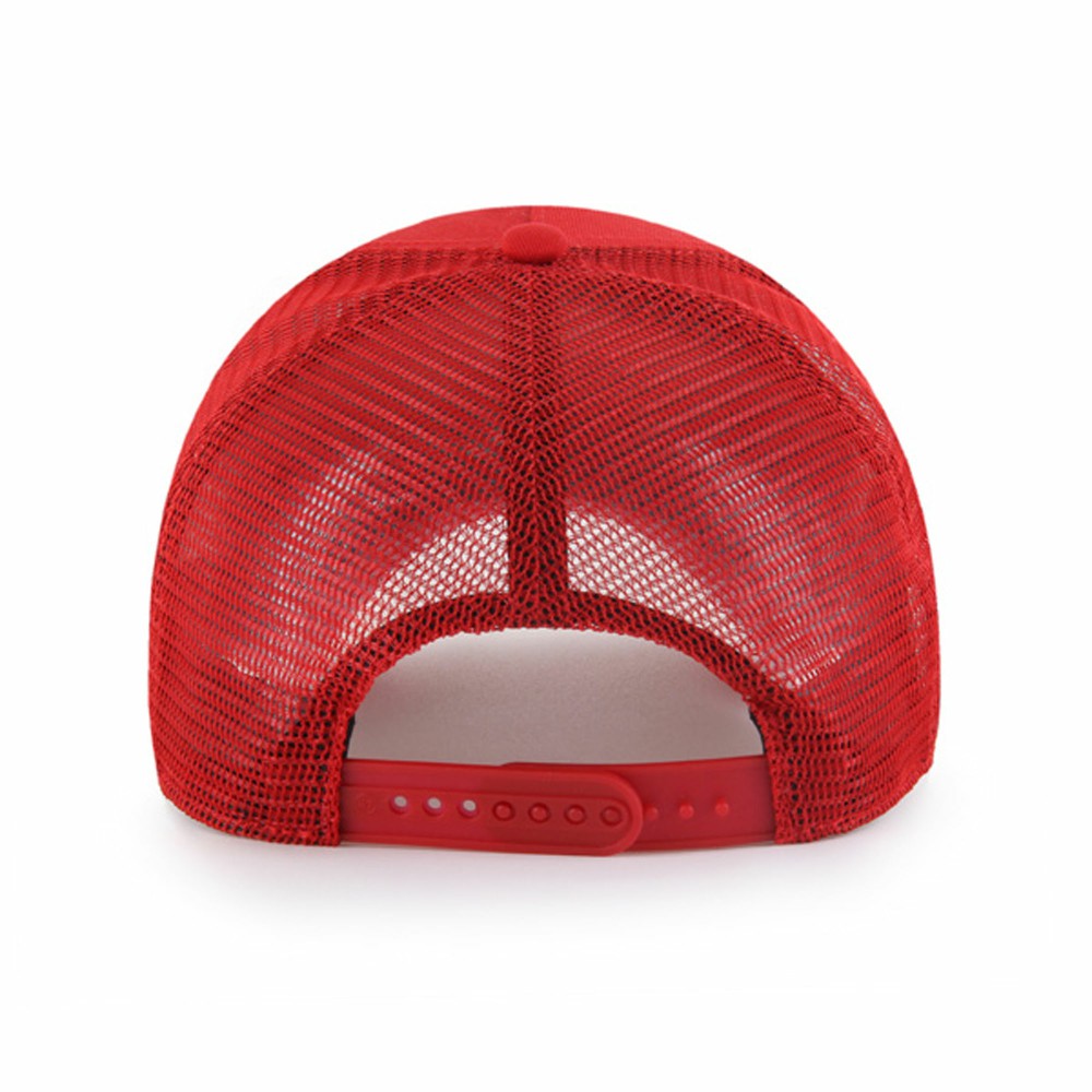 Los Angeles Angels Ballpark Offside Adjustable Trucker Hat Red
