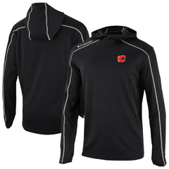 Calgary Flames Columbia Shotgun Omni-Wick Pullover Hoodie - Black Hoodies