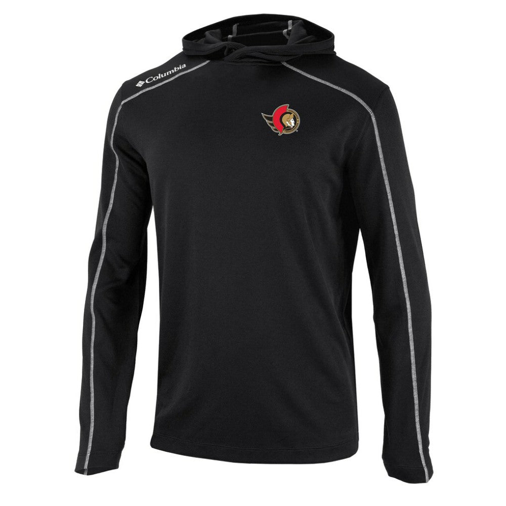 Ottawa Senators Columbia Shotgun Omni-Wick Pullover Hoodie - Black Hoodies