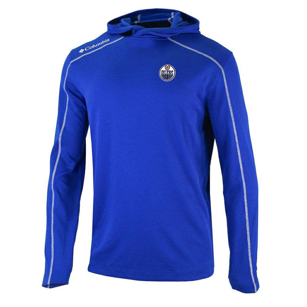 Edmonton Oilers Columbia Shotgun Omni-Wick Pullover Hoodie - Royal Hoodies
