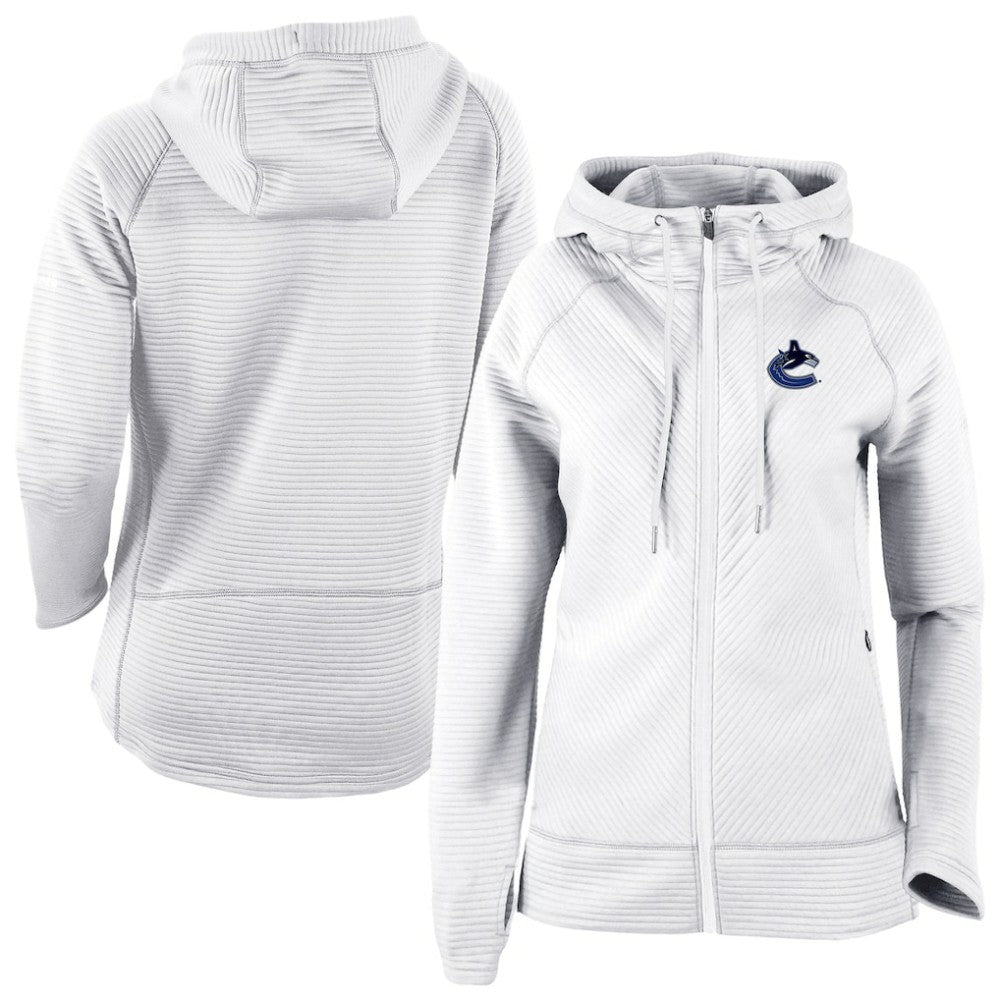 Vancouver Canucks Columbia Omni-Wick Pack It Up Full-Zip Jacket - White Jackets
