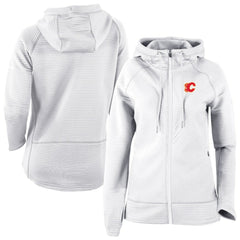 Calgary Flames Columbia Omni-Wick Pack It Up Full-Zip Jacket - White Jackets