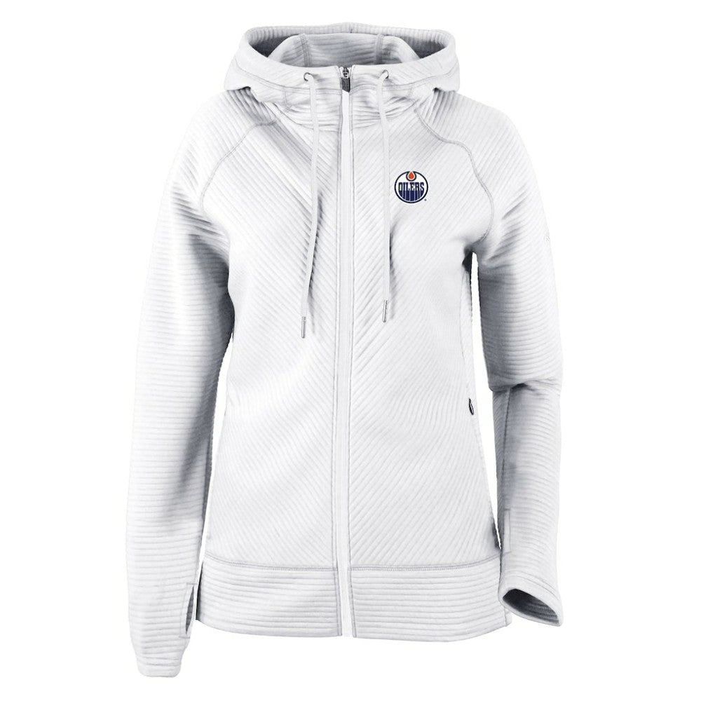 Edmonton Oilers Columbia Omni-Wick Pack It Up Full-Zip Jacket - White Jackets