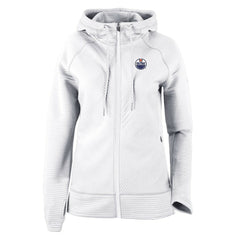 Edmonton Oilers Columbia Omni-Wick Pack It Up Full-Zip Jacket - White Jackets