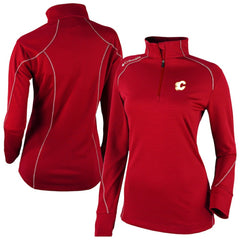 Calgary Flames Columbia Women's Omni-Wick Shotgun 2.0 Quarter-Zip Pullover Top - Red Pullover