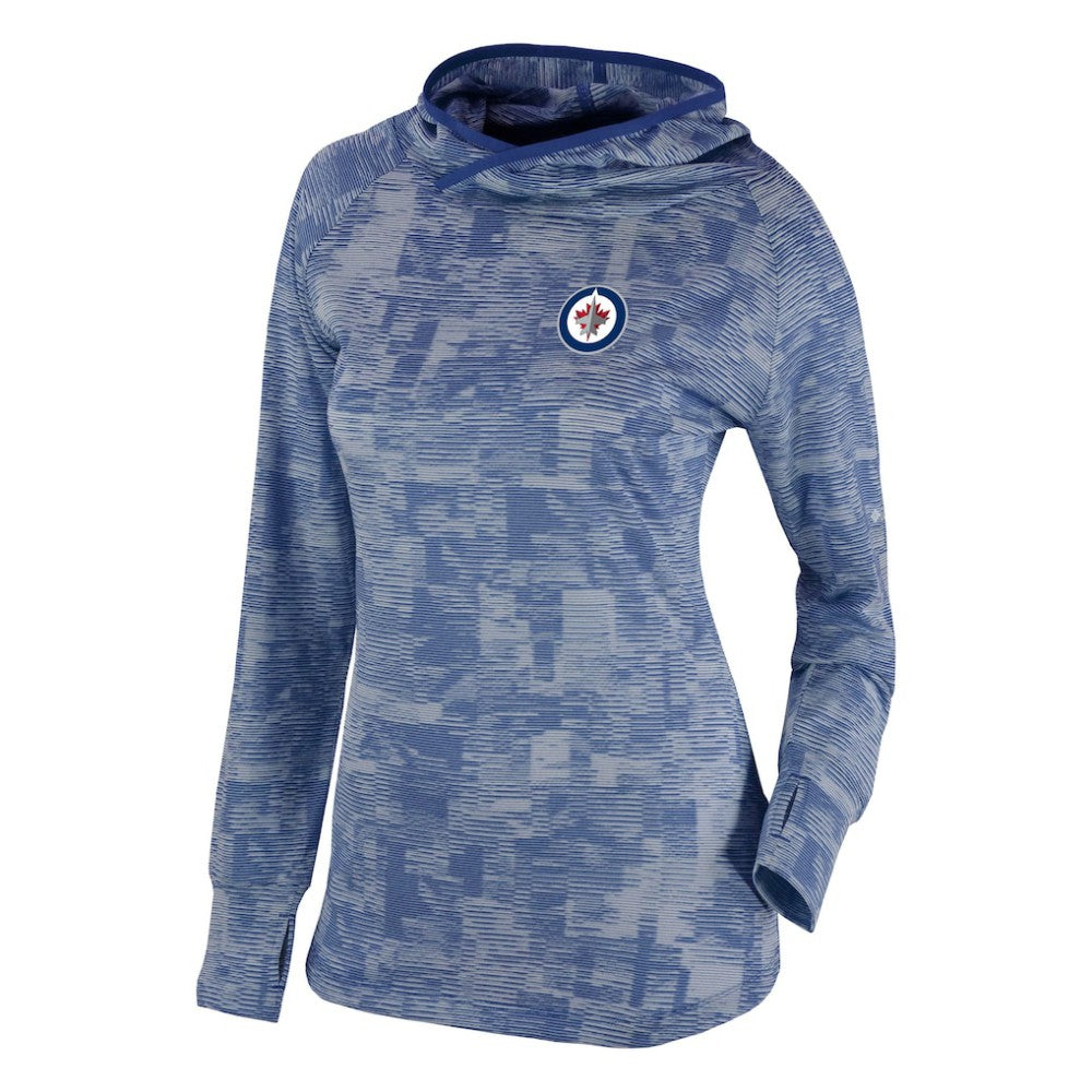 Winnipeg Jets Columbia Women's Omni-Wick Sunday Ball Pullover Hoodie - Navy Hoodies