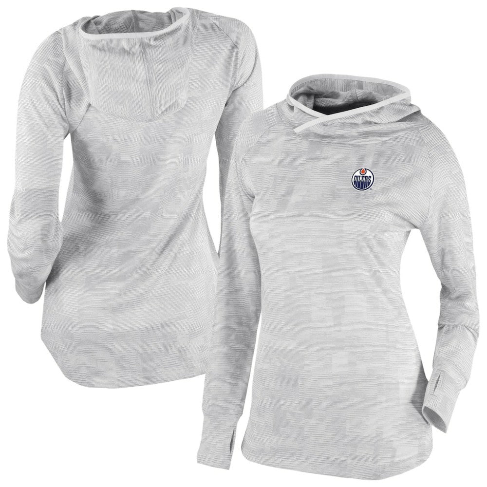 Edmonton Oilers Columbia Women's Omni-Wick Sunday Ball Pullover Hoodie - White Hoodies