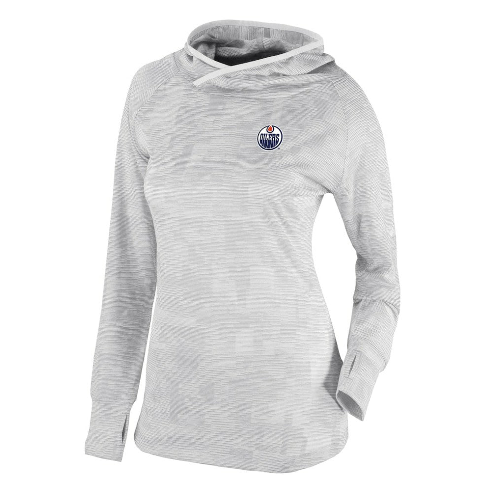 Edmonton Oilers Columbia Women's Omni-Wick Sunday Ball Pullover Hoodie - White Hoodies