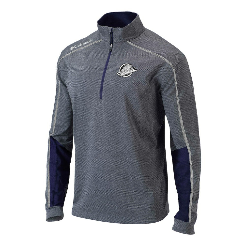 Vancouver Canucks Columbia Omni-Wick Shotgun 2.0 Quarter-Zip Pullover Top - Navy Pullover