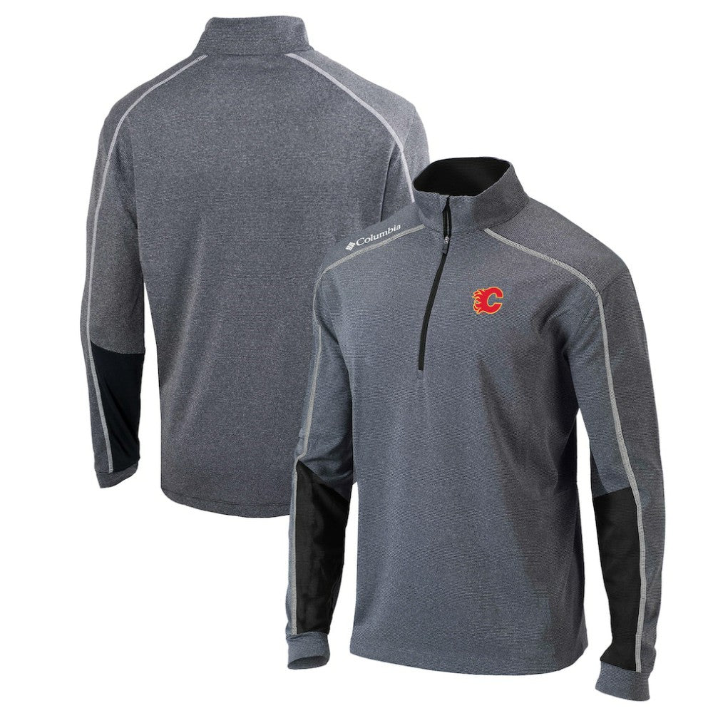 Calgary Flames Columbia Omni-Wick Shotgun 2.0 Quarter-Zip Pullover Top - Black Pullover