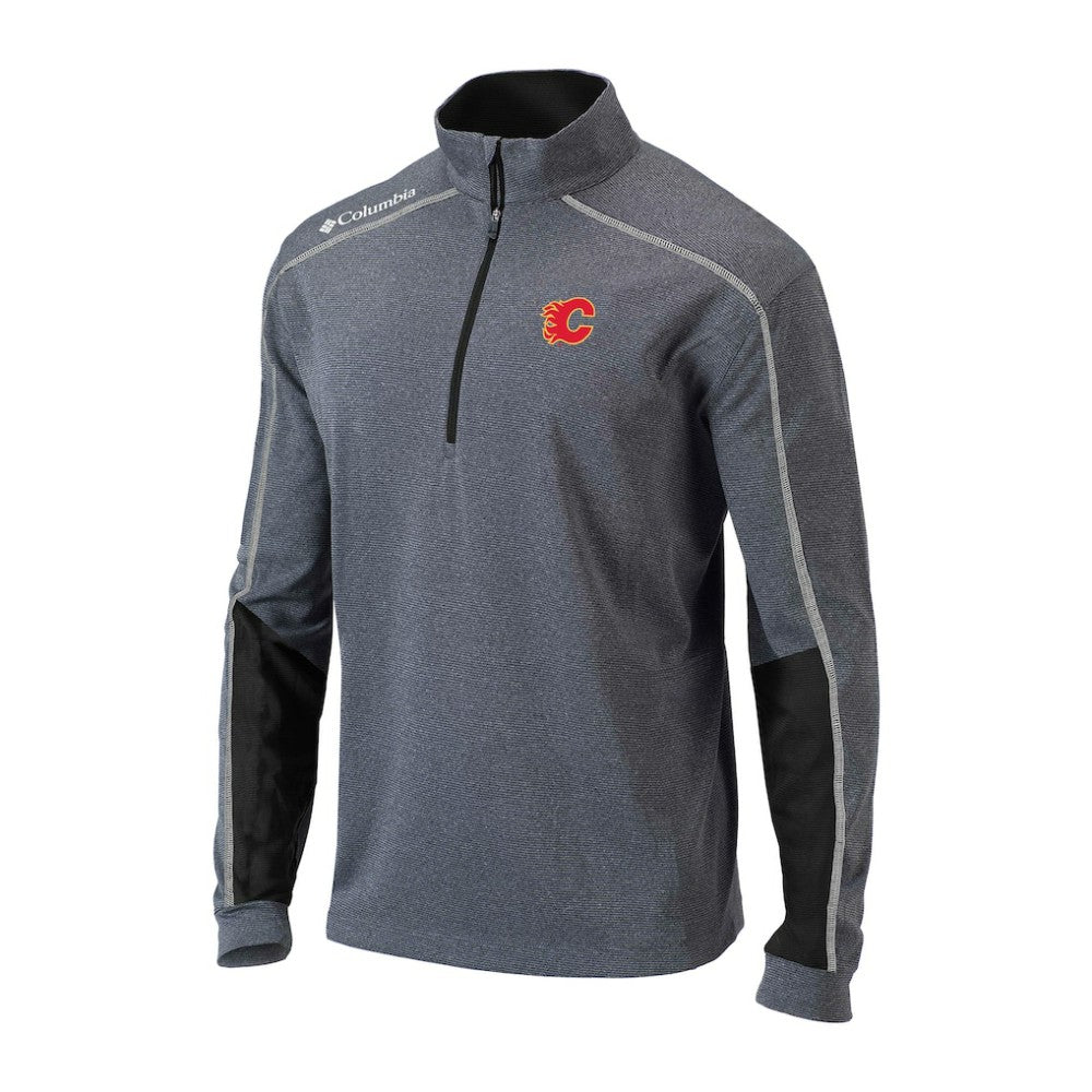 Calgary Flames Columbia Omni-Wick Shotgun 2.0 Quarter-Zip Pullover Top - Black Pullover