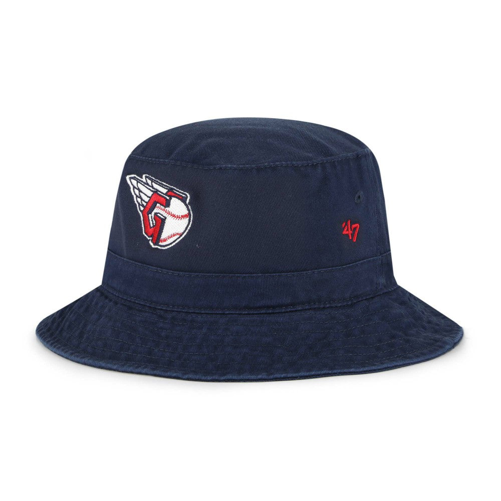 Cleveland Guardians Primary Logo Bucket Hat Navy