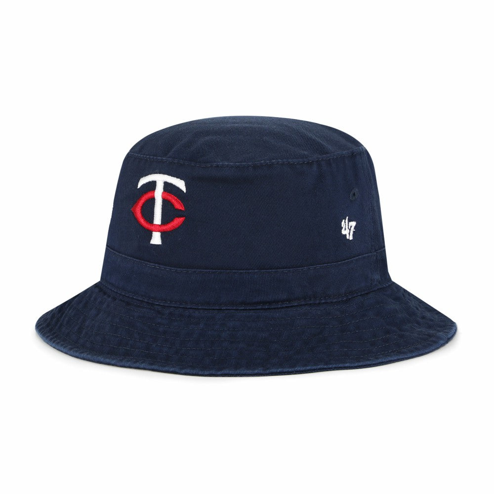 Minnesota Twins Primary Logo Bucket Hat Navy