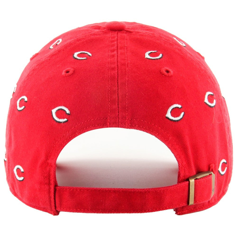 Cincinnati Reds Women's Confetti Clean Up Adjustable Hat Red