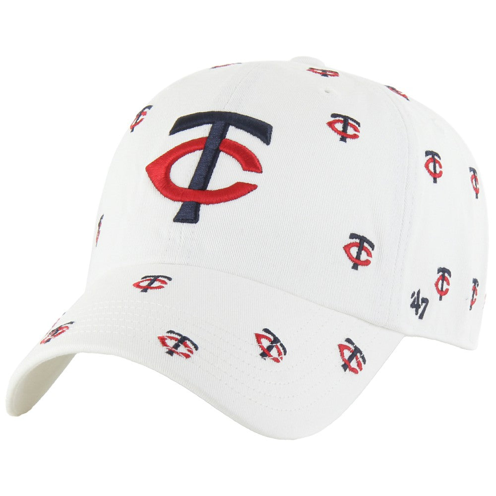 Minnesota Twins Women's Confetti Clean Up Adjustable Hat White