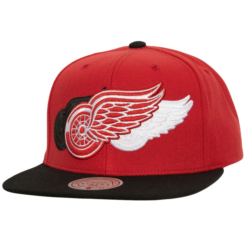 Detroit Red Wings Mitchell & Ness Soul Triple Up Snapback Hat - Red Hats