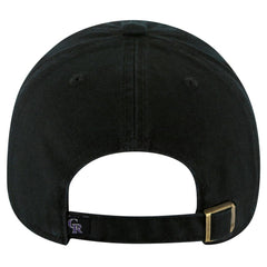 Colorado Rockies Youth Clean Up Adjustable Hat Black