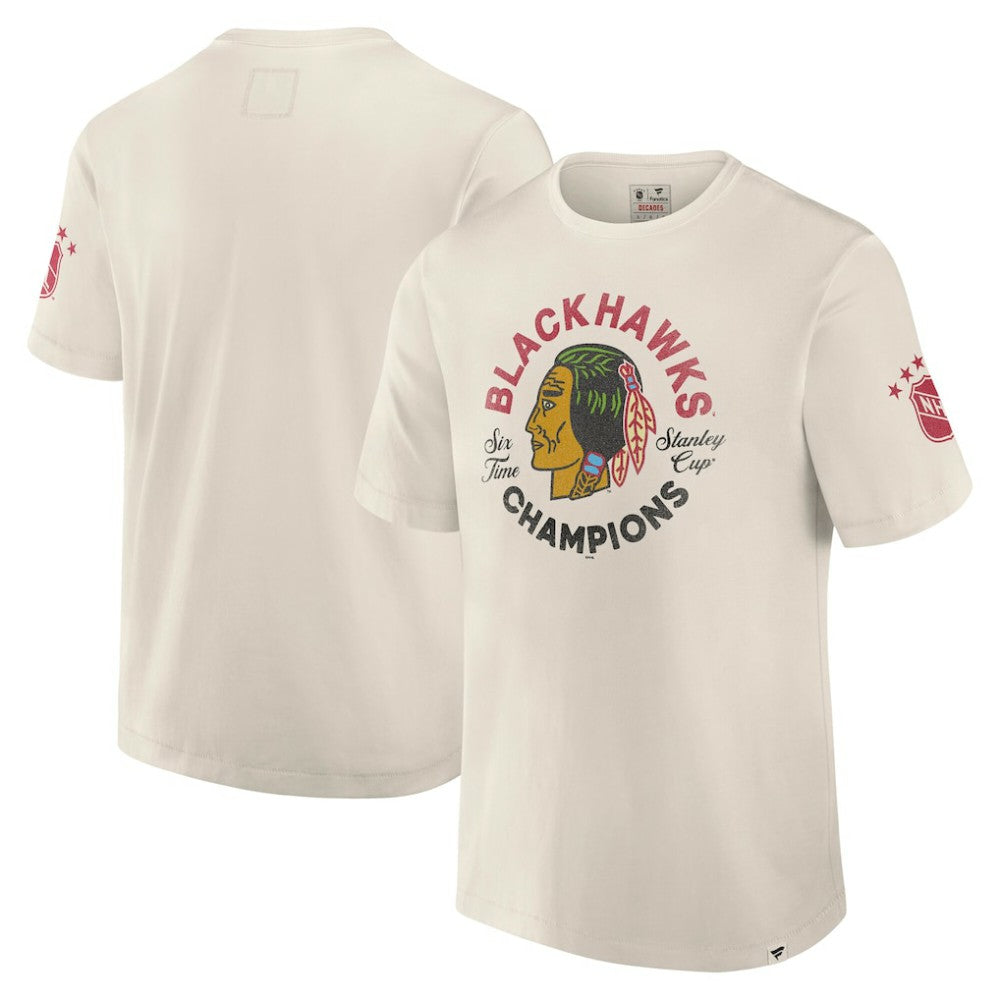 Chicago Blackhawks Fanatics Decades Collection Timeless T-Shirt - White T-shirts