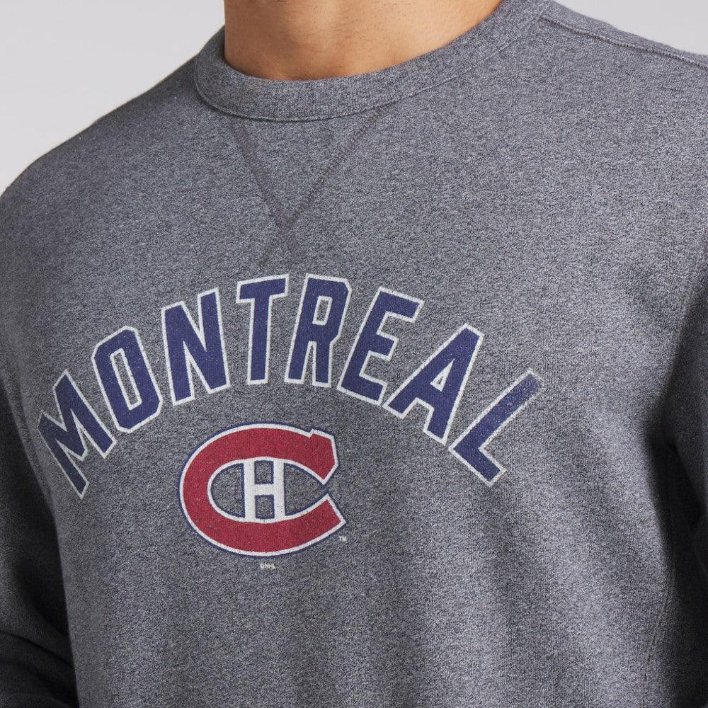 Montreal Canadiens Fanatics Decades Collection Legendary Fleece Pullover Sweatshirt - Heather Gray Sweatshirts