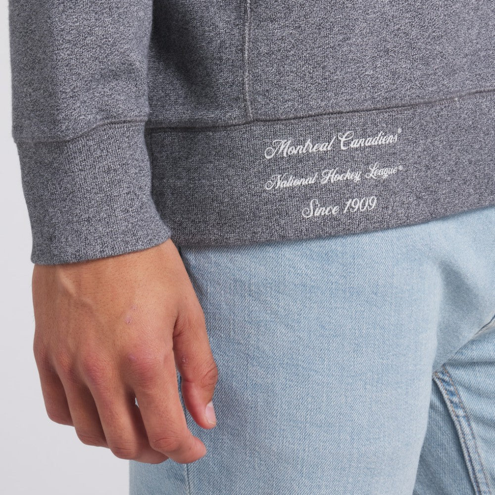 Montreal Canadiens Fanatics Decades Collection Legendary Fleece Pullover Sweatshirt - Heather Gray Sweatshirts