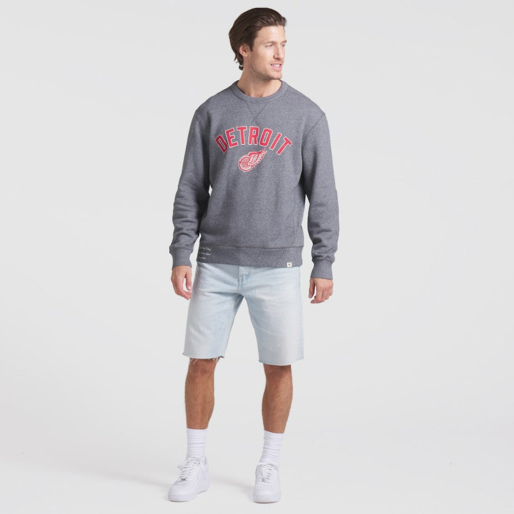 Detroit Red Wings Fanatics Decades Collection Legendary Fleece Pullover Sweatshirt - Heather Gray Sweatshirts