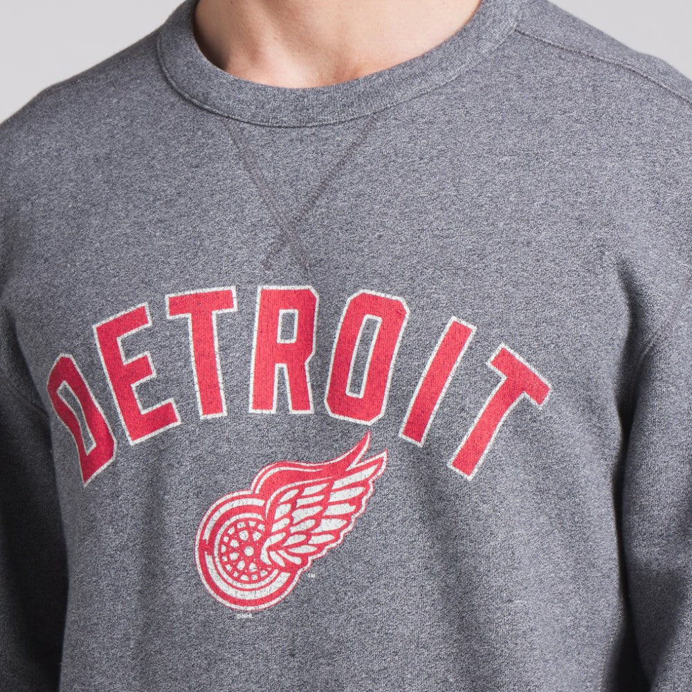Detroit Red Wings Fanatics Decades Collection Legendary Fleece Pullover Sweatshirt - Heather Gray Sweatshirts