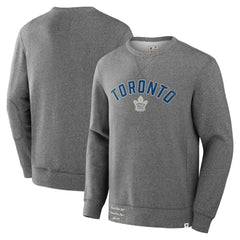 Toronto Maple Leafs Fanatics Decades Collection Legendary Fleece Pullover Sweatshirt - Heather Gray Sweatshirts