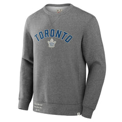 Toronto Maple Leafs Fanatics Decades Collection Legendary Fleece Pullover Sweatshirt - Heather Gray Sweatshirts
