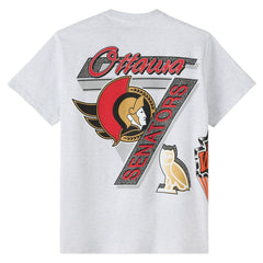 Ottawa Senators OVO x NHL Retro T-Shirt - Heather Gray T-shirts