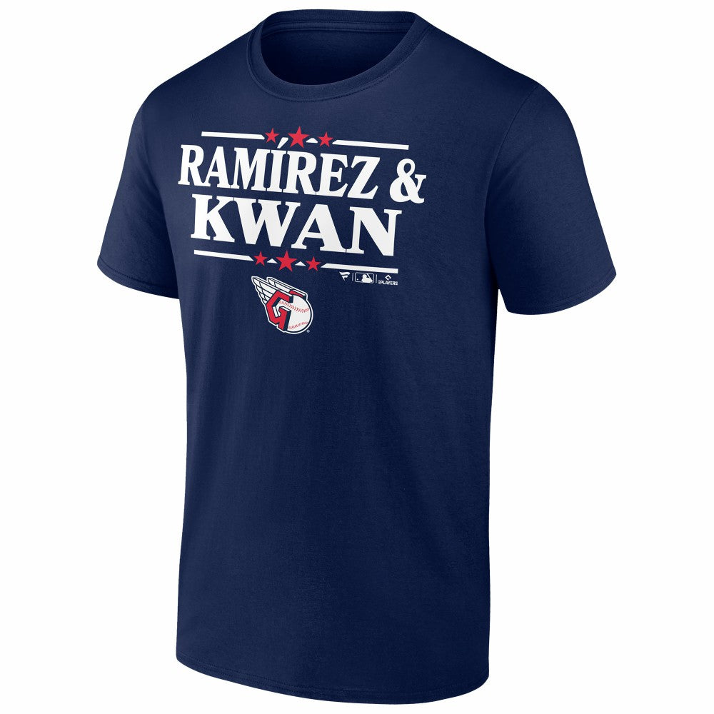 Jose Ramirez & Steven Kwan Cleveland Guardians Election Player T-Shirt Navy