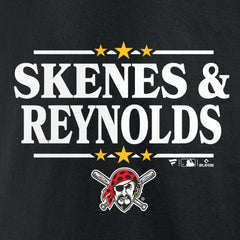 Paul Skenes & Bryan Reynolds Pittsburgh Pirates Election Player T-Shirt Black