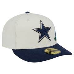 Dallas Cowboys New Era Tonal Florals 59FIFTY Fitted Hat - Cream/Navy outlet