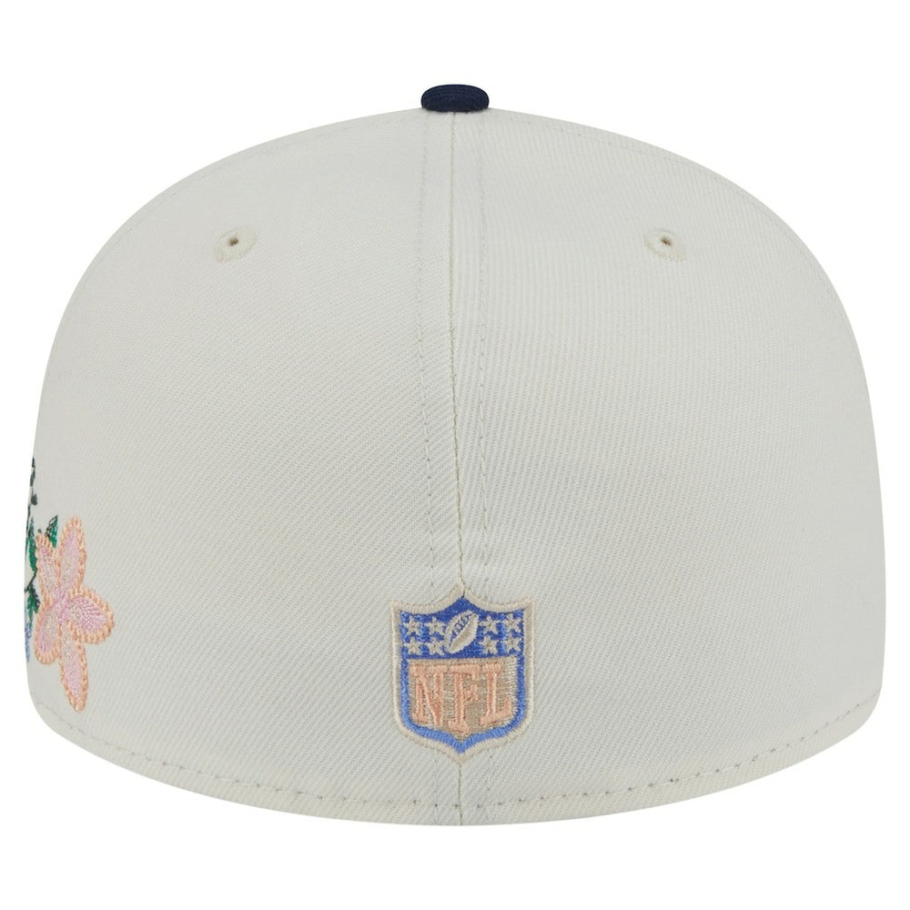 Dallas Cowboys New Era Tonal Florals 59FIFTY Fitted Hat - Cream/Navy outlet