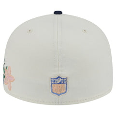 Dallas Cowboys New Era Tonal Florals 59FIFTY Fitted Hat - Cream/Navy outlet