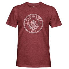 Manchester City 1863FC Mono Badge Retro Tri-Blend T-Shirt - Maroon outlet